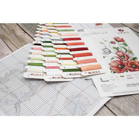 Luca-S The Field Poppies Counted Cross Stitch Kit
